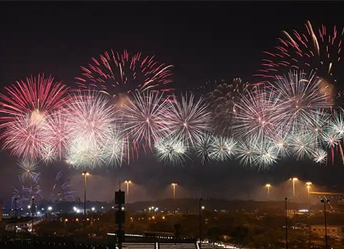 永胜县焰火晚会